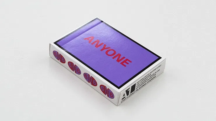 Purple/Red Cap Logo ANYONE Playing Cards - image 1