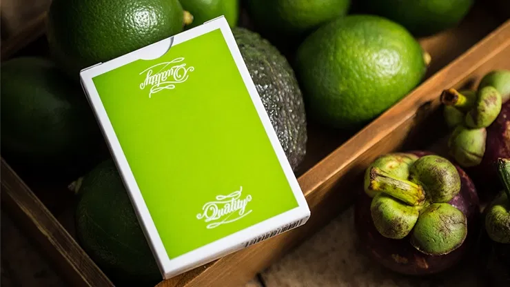 Quality Lime Green Bee Playing Cards - image 1