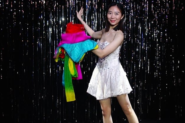 Silk Fountain Streamer (Rainbow) - thumbnail 2