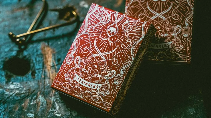 Red Seafarers Playing Cards - image 1