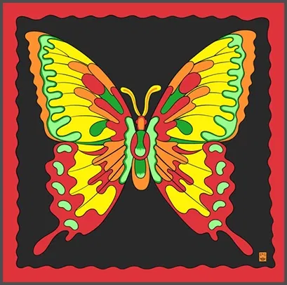 36in Rice Symphony Silk (Butterfly)