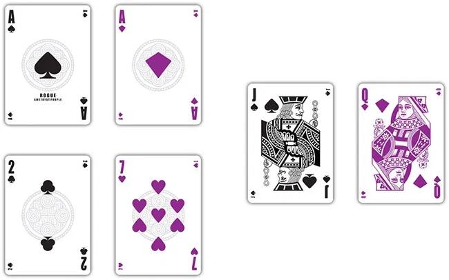 Rouge Amethyst Purple Playing Cards - image 5