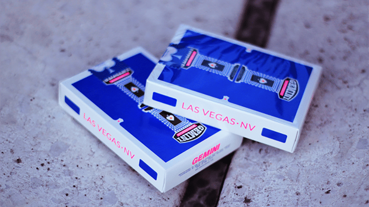 Royal Blue Gemini Casino Playing Cards