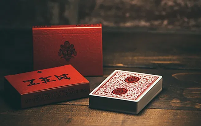 Royal Zen Playing Cards (Red) - image 2