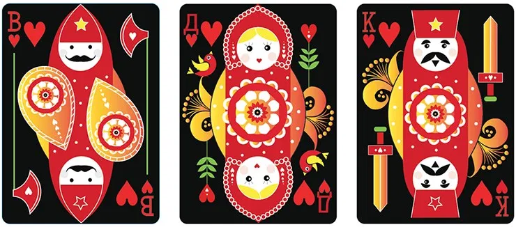 Russian Folk Art Limited Edition Playing Cards - image 3