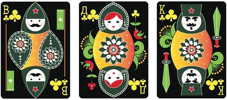 Russian Folk Art Limited Edition Playing Cards - image 4