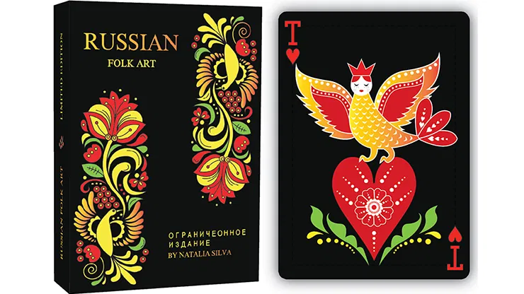 Russian Folk Art Limited Edition Playing Cards - image 1