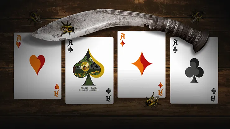 Secret Tale Ragnar MINI White Bee Playing Cards - image 2