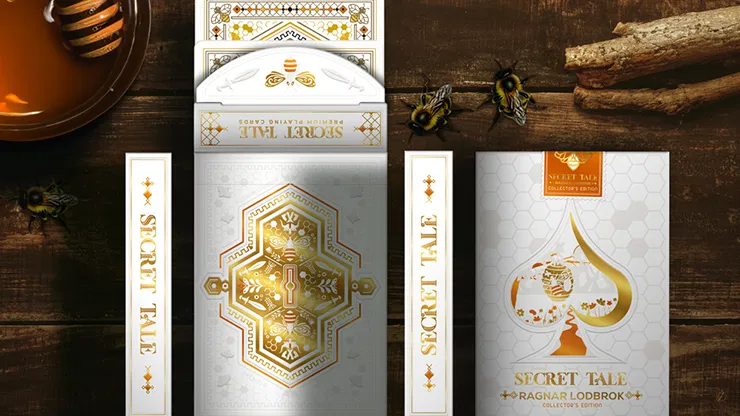 Secret Tale Ragnar White Bee Collector's Playing Cards - image 6