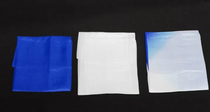15in Half-Dyed Silk (Blue & White)