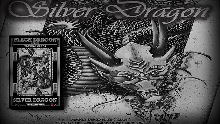 Silver Dragon Playing Cards - image 1