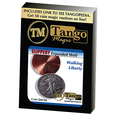Slippery Expanded Shell Half Dollar Coin Magic Accessories Gimmick Magic Trick 