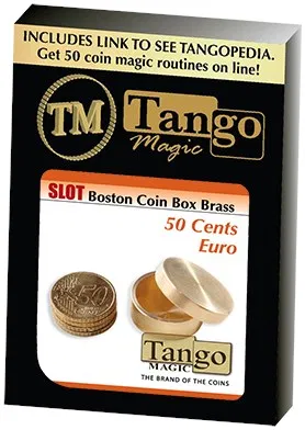 Slot Boston Coin Box (Brass) - 50 Euro Cents