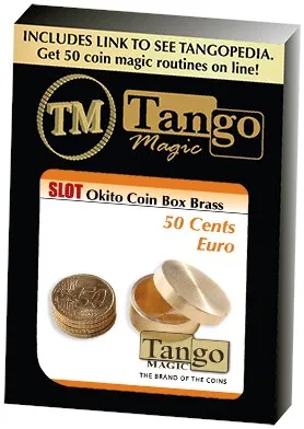 Slot Okito Coin Box (Brass) - 50 Euro Cents