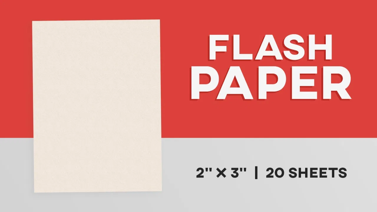 Flash Paper (twenty 2"x3" sheets)