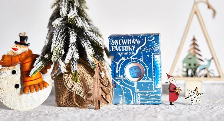 Snowman Factory Playing Cards - image 1