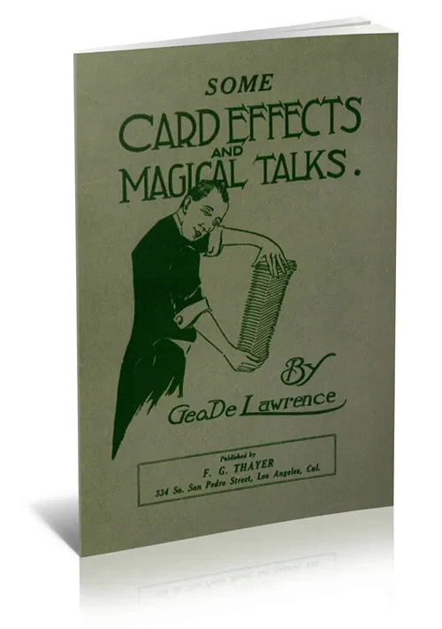 Some Card Effects and Magical Talks