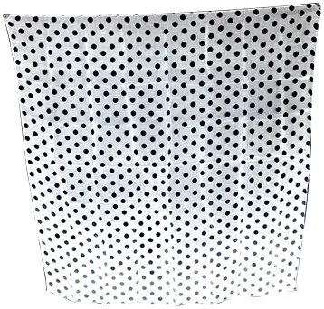 Spotted Silk 36" (White w/ Black Dots)