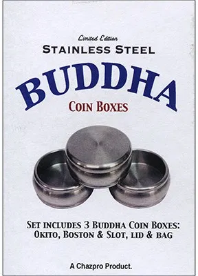 Stainless Steel Buddha Coin Box Set