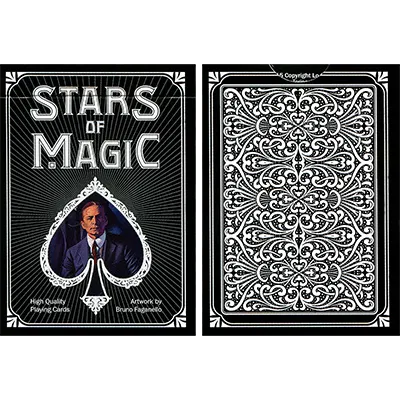 Stars of Magic Playing Cards (Black) - image 1