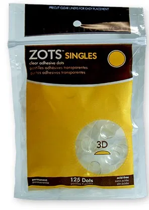 Sticky Dots 3D  Bag of Singles