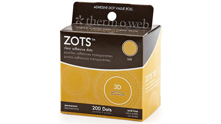 Sticky Dots 3D Roll of 200
