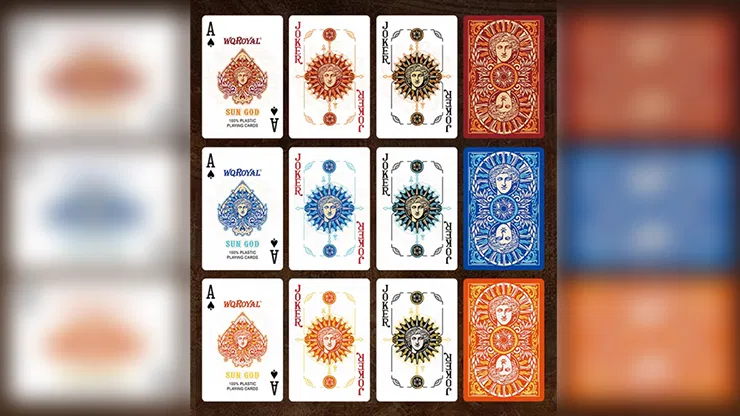 Sun God Greek Mythology Themed Blue Edition Playing Cards - image 3