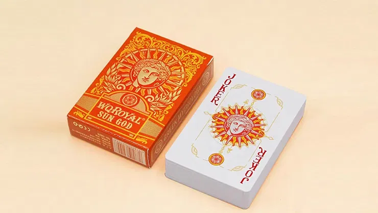 Sun God Greek Mythology Themed Orange Edition Playing Cards - image 2