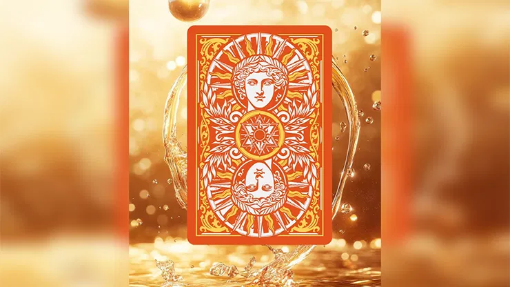 Sun God Greek Mythology Themed Orange Edition Playing Cards - image 4
