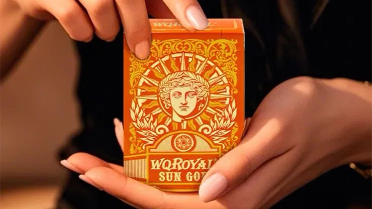 Sun God Greek Mythology Themed Orange Edition Playing Cards - image 1
