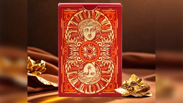 Sun God Greek Mythology Themed Red Edition Playing Cards - image 3