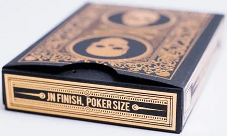 Superior Skull & Bones V2  Playing Cards (Black/Gold) - image 4