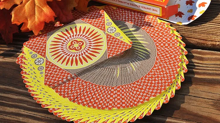 Tally-Ho Autumn Circle Back Playing Cards - image 4