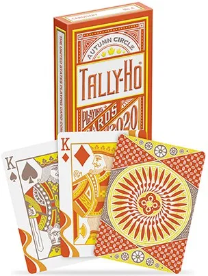 Tally-Ho Autumn Circle Back Playing Cards - image 6