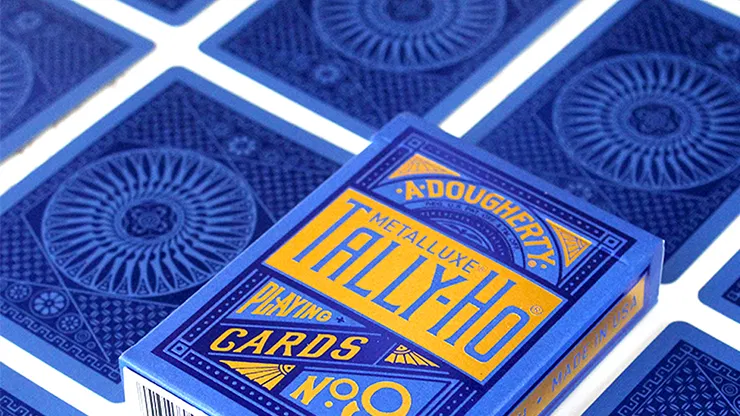 Tally Ho Blue  MetalLuxe Playing Cards - image 2