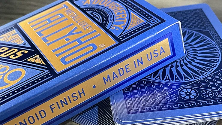 Tally Ho Blue  MetalLuxe Playing Cards - image 4