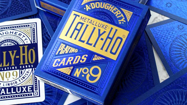 Tally Ho Blue  MetalLuxe Playing Cards - image 5