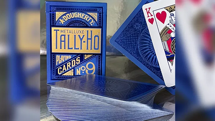 Tally Ho Blue  MetalLuxe Playing Cards - image 6