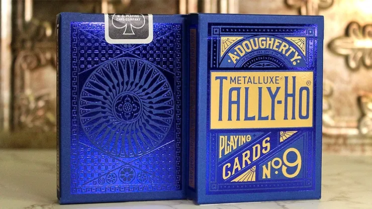 Tally Ho Blue  MetalLuxe Playing Cards - image 1