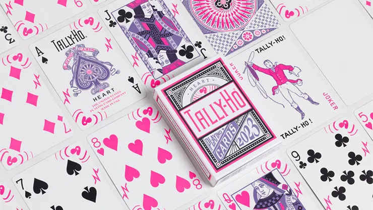 Tally Ho Circle Back Heart Playing Cards - image 2
