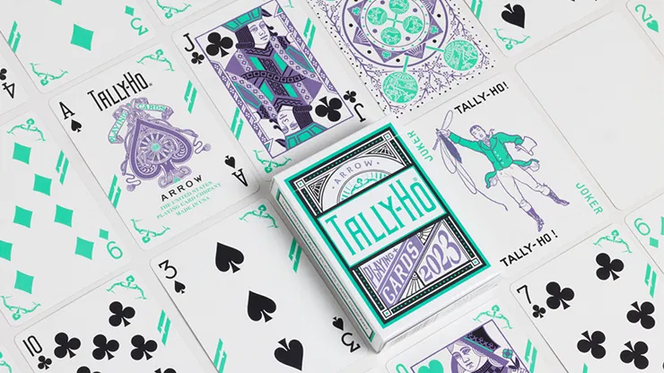 Tally Ho Fan Back Arrow Playing Cards - image 2