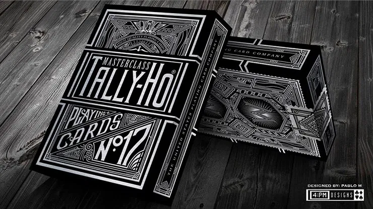Tally-Ho Chrome Black Masterclass Playing Cards - image 2