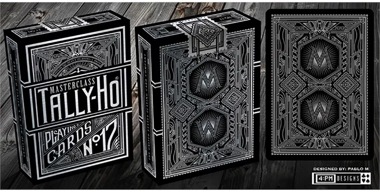Tally-Ho Chrome Black Masterclass Playing Cards - image 3