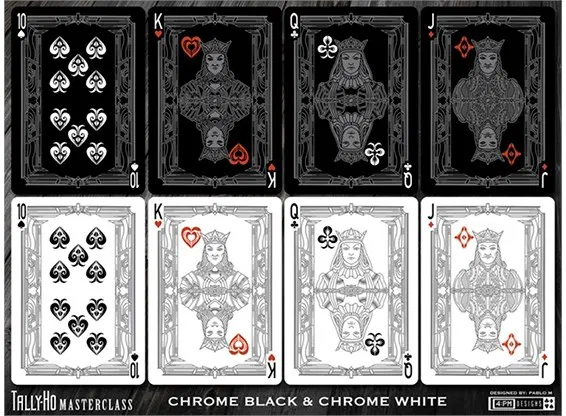 Tally-Ho Chrome Black Masterclass Playing Cards - image 5