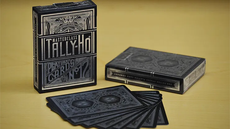 Tally-Ho Chrome Black Masterclass Playing Cards - image 1