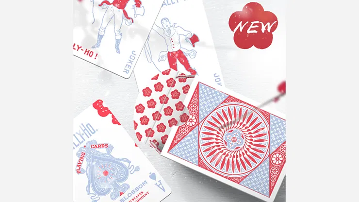 Tally-Ho Plum Blossom Playing Cards - image 2