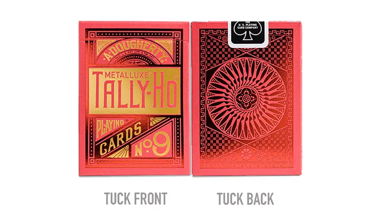 Tally-Ho Red MetalLuxe Playing Cards - image 2
