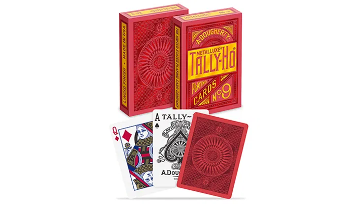 Tally-Ho Red MetalLuxe Playing Cards - image 3