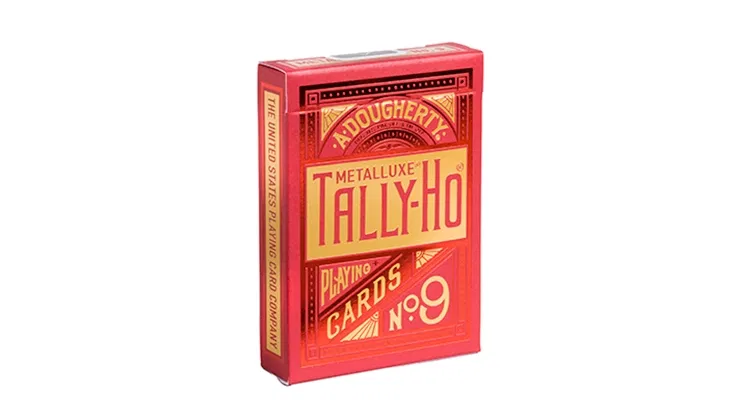 Tally-Ho Red MetalLuxe Playing Cards - image 1
