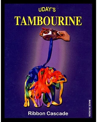 Tambourine Brass with Ribbon